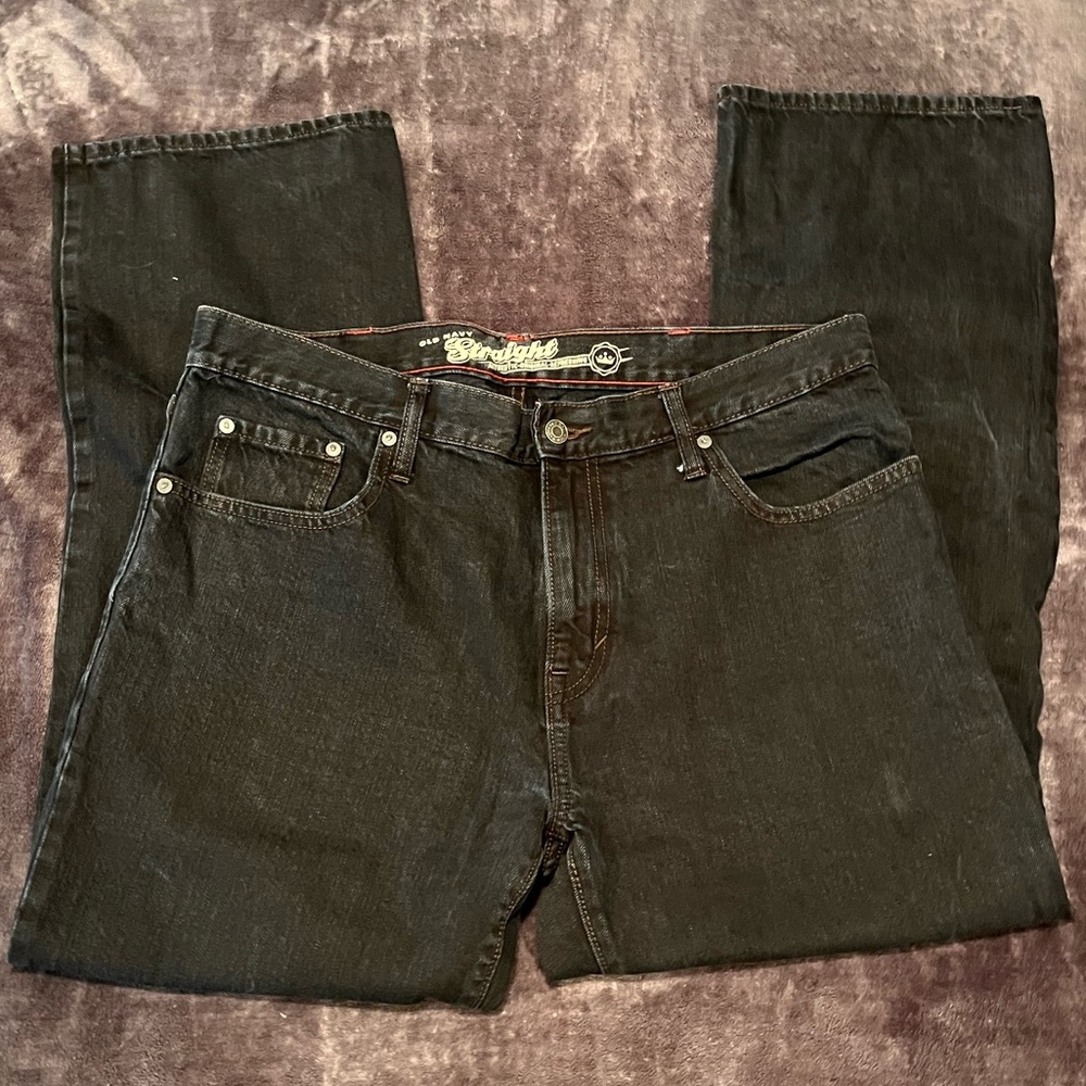 Old Navy Men's Denim Jeans Pants Dark Wash 36 x 30 Straight